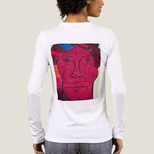 Multiracial Long Sleeved  Tri-Blend Shirt (Rückseite)