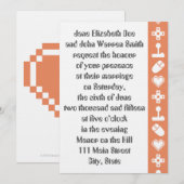 Multispielermodus in der korallenroten einladung (Vorne/Hinten)