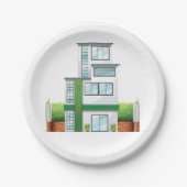 Multistorey House Pappteller (Vorderseite)