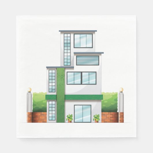 Multistorey House Serviette (Vorderseite)