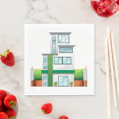 Multistorey House Serviette