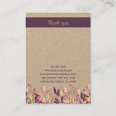 Multistuhlereerring Display Kraft Floral Boho Visitenkarte (Rückseite)