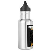 Multitasker Gold & Black Flüssig-Marmor Abstract Edelstahlflasche (Links)