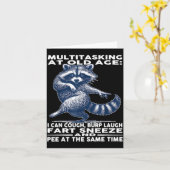 Multitasking At Old Age I Can Cough Burp Laugh Far Karte (Gelbe Blume)