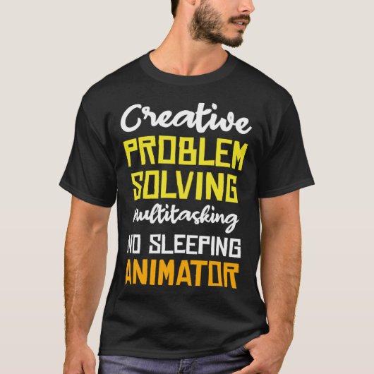 Multitasking - kein schlafender Animator T-Shirt (Vorderseite)