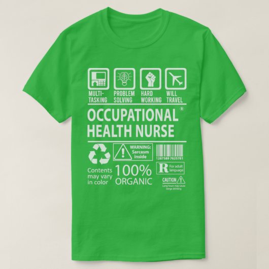Multitasking mit der betrieblichen Gesundheitsvers T-Shirt (Design vorne)
