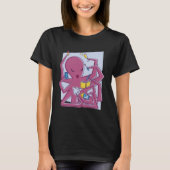 Multitasking mit weiblichem Oktopus T-Shirt (Vorderseite)