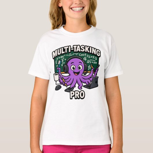 Multitasking-Oktopus-Klassenzimmer-Lernprogramm Pr T-Shirt (Vorderseite)
