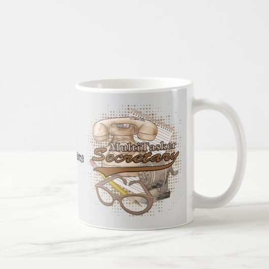 Multitasking-Sekretärin Kaffeetasse (Rechts)