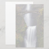 Multnomah-Fall im Spätherbst Briefpapier (Vorne/Hinten)