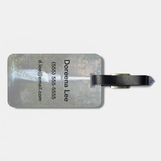 Multnomah Fälle Gepäckanhänger (Rückseite horizontal)