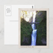 Multnomah Fälle, Oregon Postkarte (Vorne/Hinten)