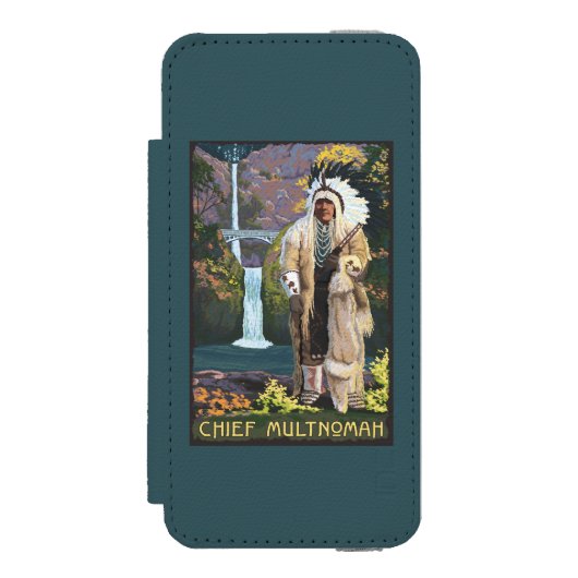 Multnomah Fälle, OregonChief Multnomah Incipio iPhone Geldbeutel-Hülle (Folio Vorderseite)