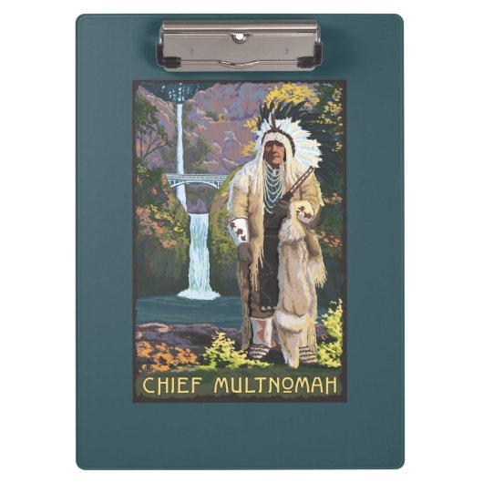 Multnomah Fälle, OregonChief Multnomah Klemmbrett (Vorderseite)
