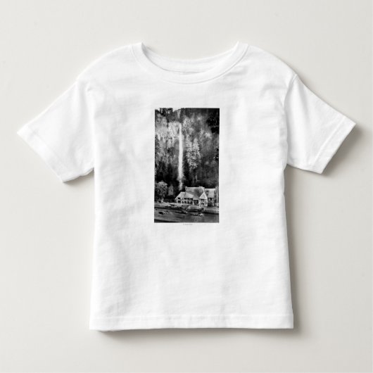 Multnomah Fälle und Häuschen-Fotografie Kleinkind T-shirt (Vorderseite)