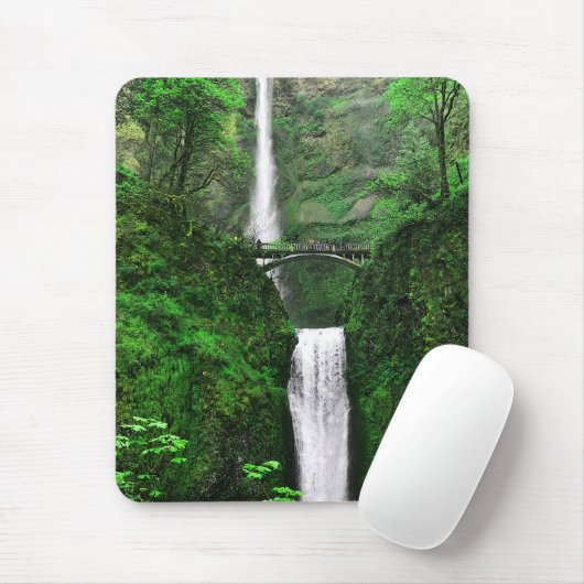 Multnomah Falls #1-2 Mouse Pad Mousepad (Mit Mouse)