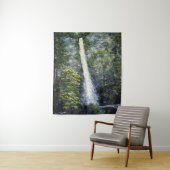 Multnomah Falls -1 (Original Oil Painting) Wandteppich (Beispiel)