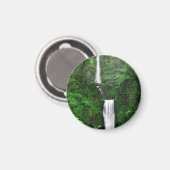 Multnomah Falls #1 Round Magnet (Vorderseite/Rückseite)