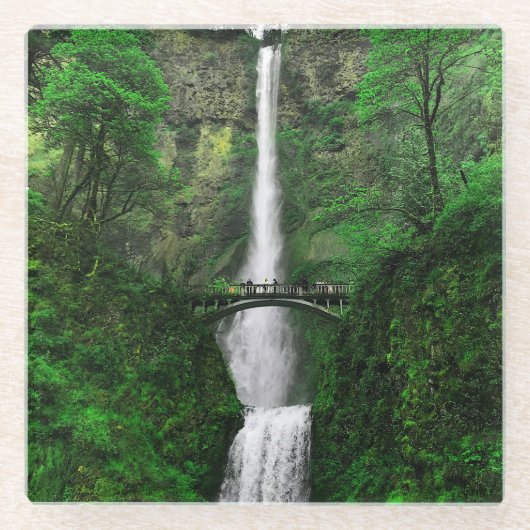 Multnomah Falls #2 Glass Untersetzer (Vorderseite)