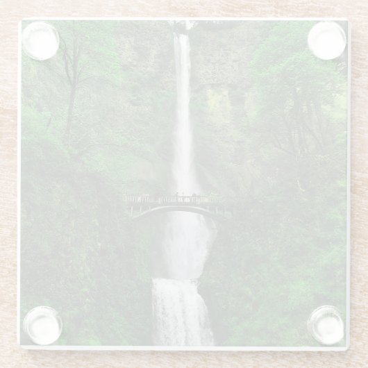 Multnomah Falls #2 Glass Untersetzer (Rückseite)