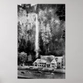 Multnomah Falls and Lodge Foto Poster (Vorne)