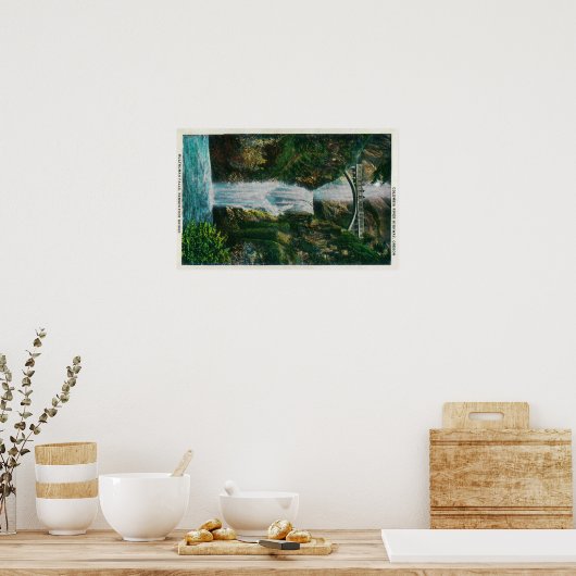 Multnomah Falls auf dem Columbia River Poster (Küche)