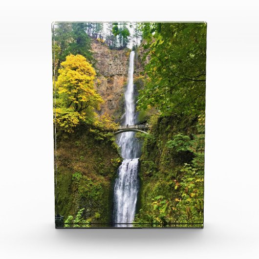Multnomah Falls, Columbia River Gorge, Oregon Fotoblock (Vorderseite)