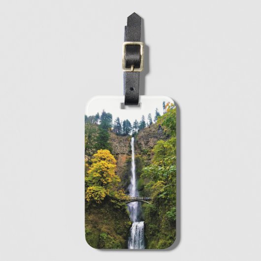 Multnomah Falls, Columbia River Gorge, Oregon Gepäckanhänger (Vorderseite Vertikal)