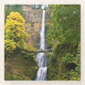 Multnomah Falls, Columbia River Gorge, Oregon Glasuntersetzer (Vorderseite)