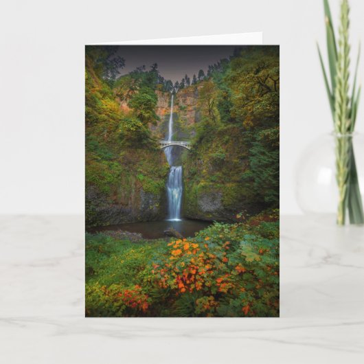 Multnomah Falls | Columbia River Gorge, Oregon Karte (Vorderseite)