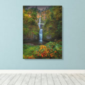 Multnomah Falls | Columbia River Gorge, Oregon Leinwanddruck (Insitu (Holzboden))