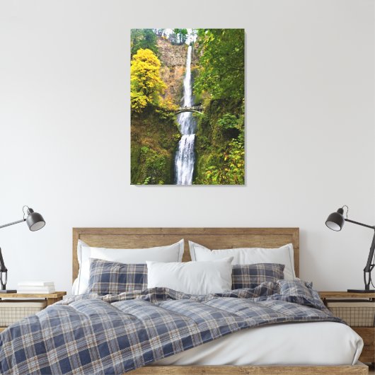 Multnomah Falls, Columbia River Gorge, Oregon Leinwanddruck (Insitu (Schlafzimmer))