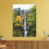 Multnomah Falls, Columbia River Gorge, Oregon Leinwanddruck (Insitu (Wohnzimmer))