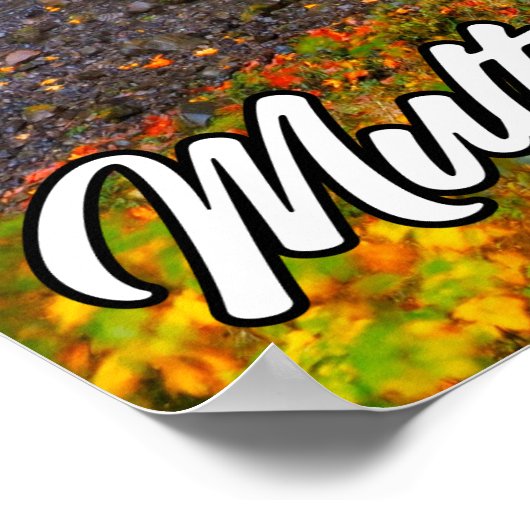 Multnomah Falls, Columbia River Gorge, Oregon Poster (Ecke)