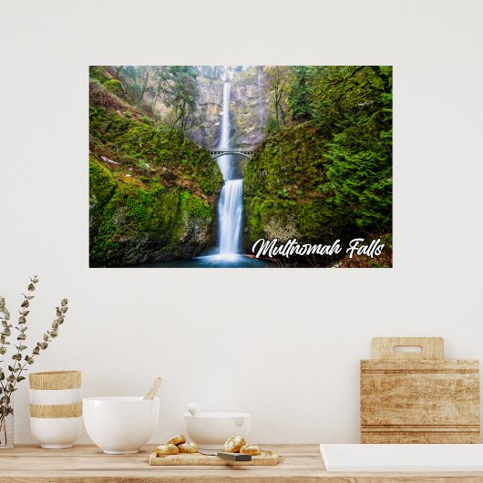 Multnomah Falls, Columbia River Gorge, Oregon Poster (Küche)