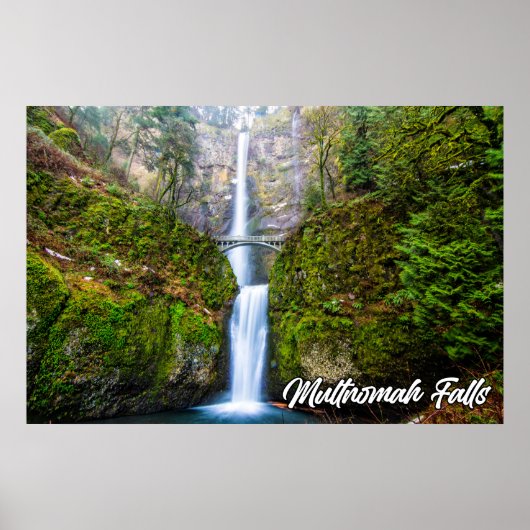 Multnomah Falls, Columbia River Gorge, Oregon Poster (Vorne)