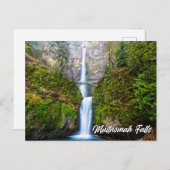 Multnomah Falls, Columbia River Gorge, Oregon Postkarte (Vorne/Hinten)