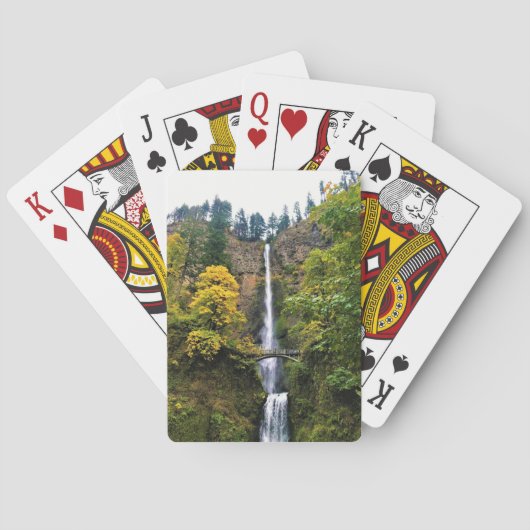 Multnomah Falls, Columbia River Gorge, Oregon Spielkarten (Rückseite)