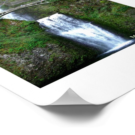 Multnomah Falls Columbia River, OR Poster (Ecke)