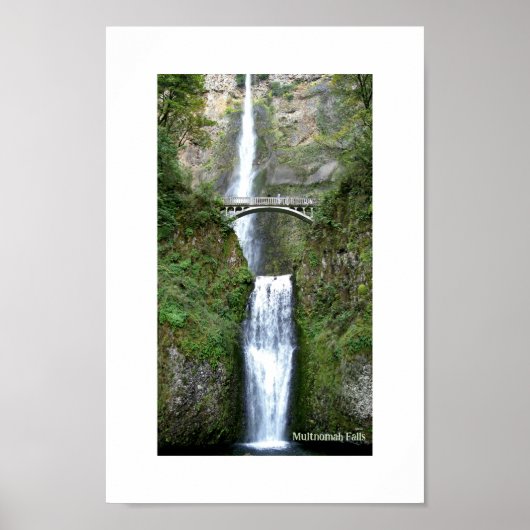 Multnomah Falls Columbia River, OR Poster (Vorne)