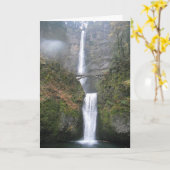 "Multnomah Falls" Dankeschön Karte (Gelbe Blume)