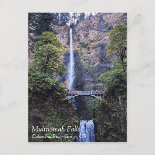 Multnomah Falls Feiertagspostkarte