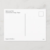 Multnomah Falls Feiertagspostkarte (Rückseite)