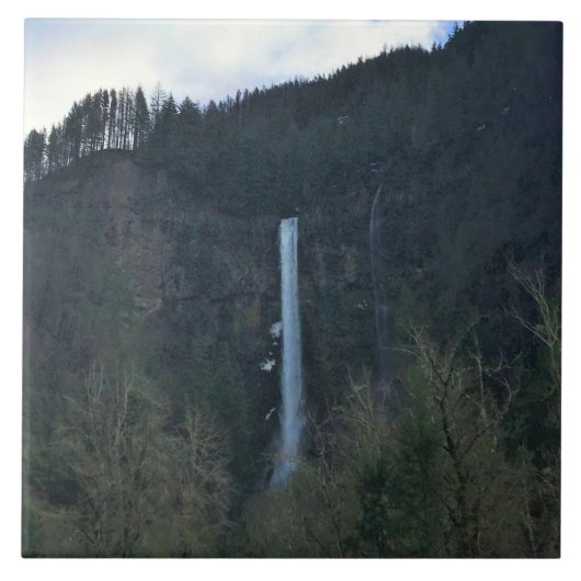 Multnomah Falls Fliese (Vorderseite)