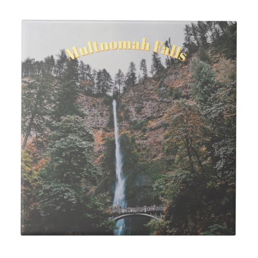 Multnomah Falls Fliese (Vorderseite)