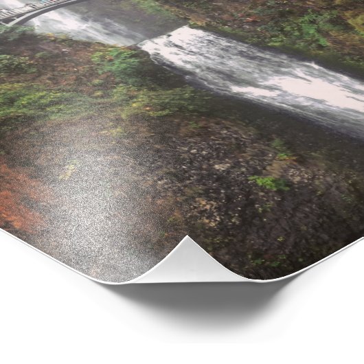 Multnomah Falls Fotodruck (Ecke)