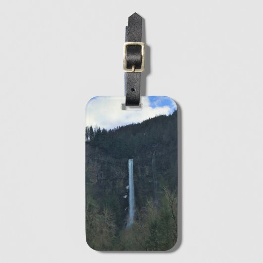 Multnomah Falls Gepäckanhänger (Vorderseite Vertikal)