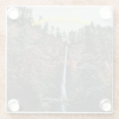 Multnomah Falls Glasuntersetzer (Rückseite)
