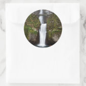 Multnomah Falls in der Columbia-Schlucht Runder Aufkleber (Tasche)