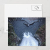 Multnomah Falls nach unten Postkarte (Vorne/Hinten)